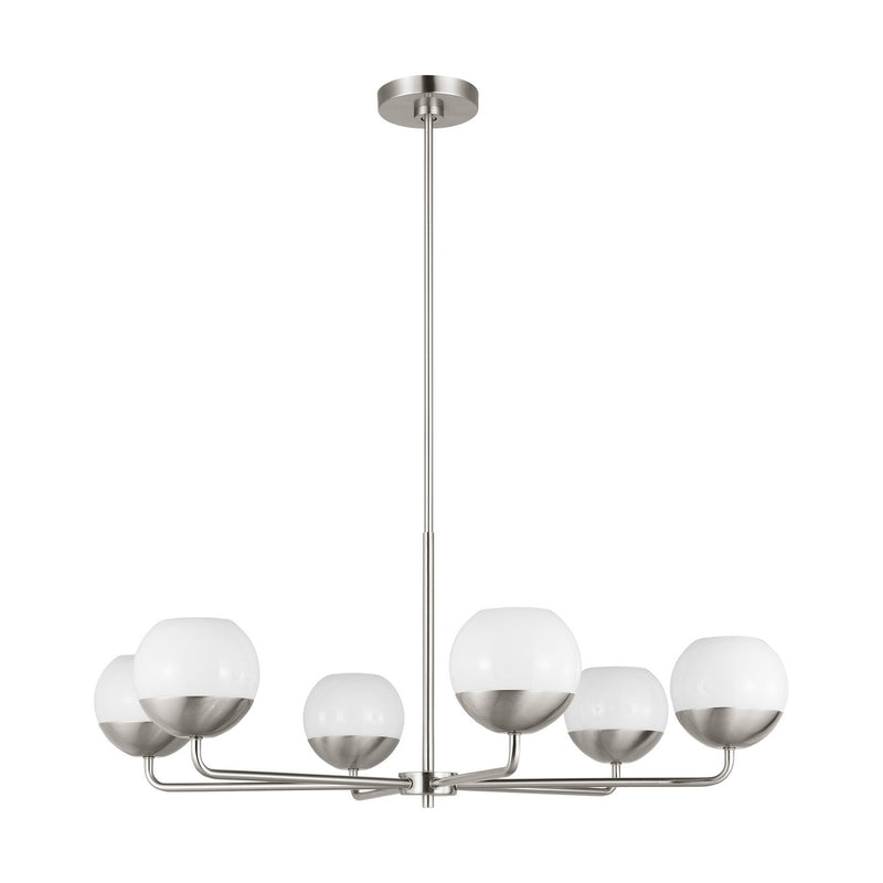 Visual Comfort Studio 3168106EN3-962 LED Chandelier, Brushed Nickel