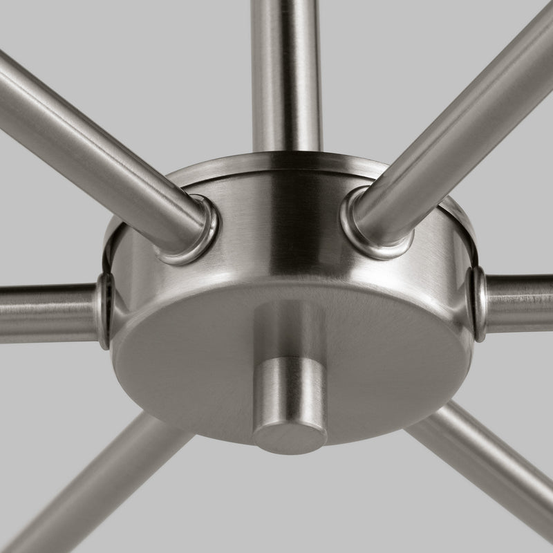 Visual Comfort Studio 3168106EN3-962 LED Chandelier, Brushed Nickel