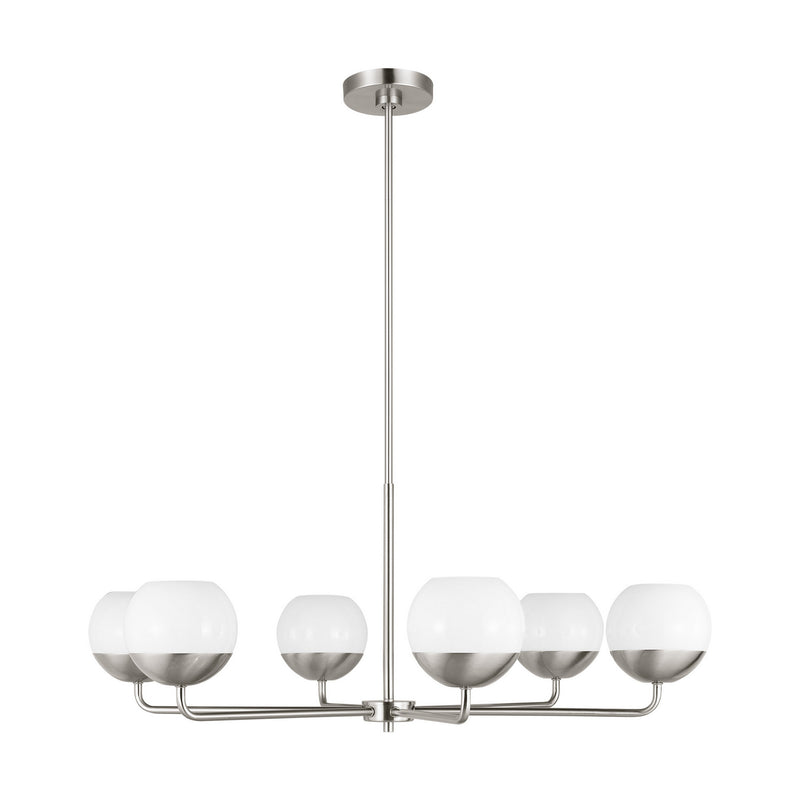 Visual Comfort Studio 3168106EN3-962 LED Chandelier, Brushed Nickel