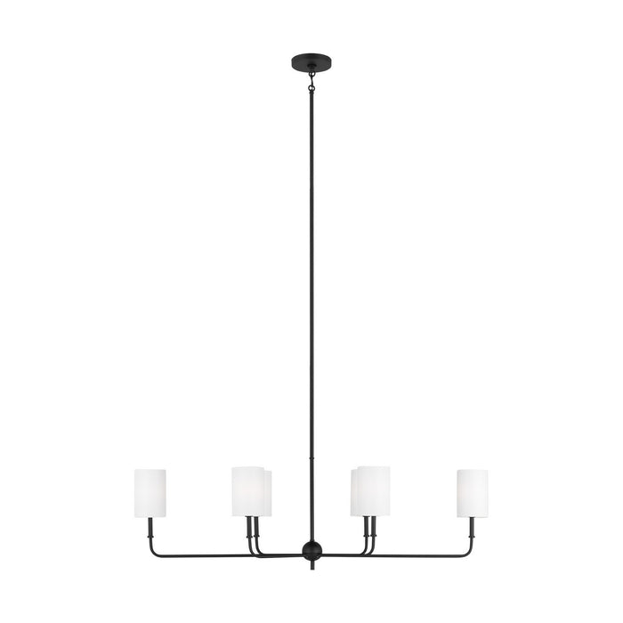 Visual Comfort Studio 3609306-112 Six Light Chandelier, Midnight Black