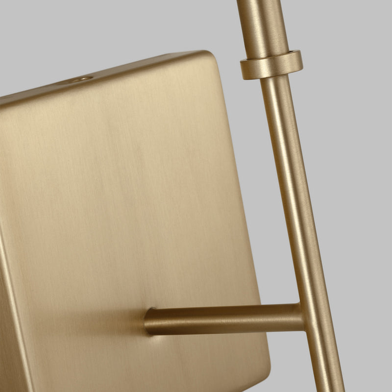 Visual Comfort Studio 4109301-848 One Light Bath Vanity, Satin Brass