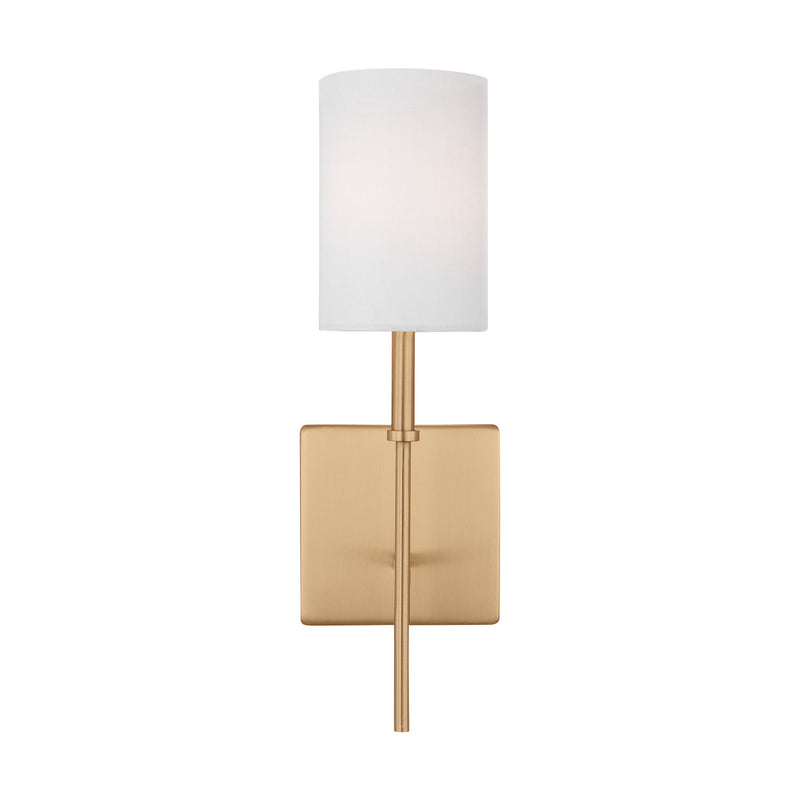 Visual Comfort Studio 4109301-848 One Light Bath Vanity, Satin Brass
