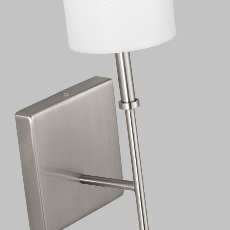 Visual Comfort Studio 4109301-962 One Light Bath Vanity, Brushed Nickel
