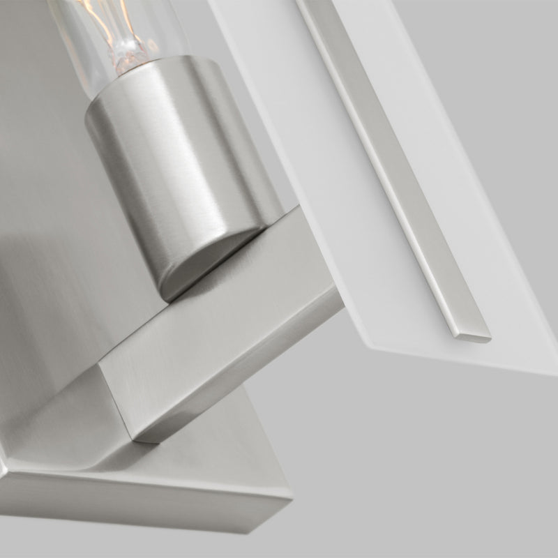 Visual Comfort Studio 4154301-962 One Light Bath Vanity, Brushed Nickel