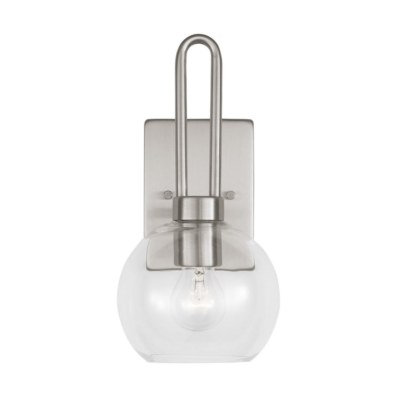 Visual Comfort Studio 4155701-962 One Light Bath Vanity, Brushed Nickel