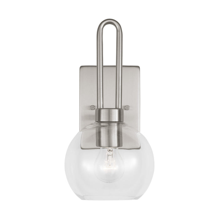 Visual Comfort Studio 4155701-962 One Light Bath Vanity, Brushed Nickel