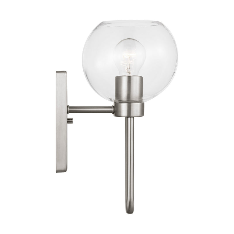 Visual Comfort Studio 4155701-962 One Light Bath Vanity, Brushed Nickel