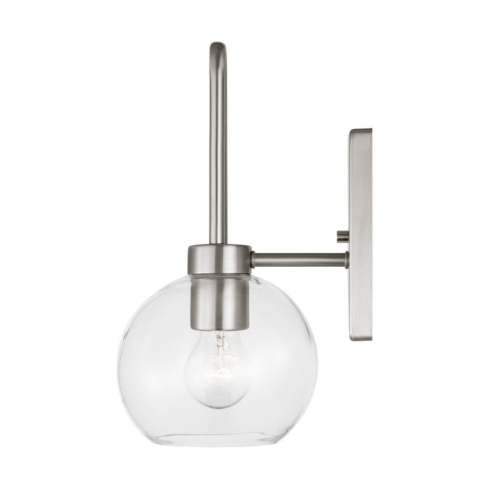 Visual Comfort Studio 4155701-962 One Light Bath Vanity, Brushed Nickel