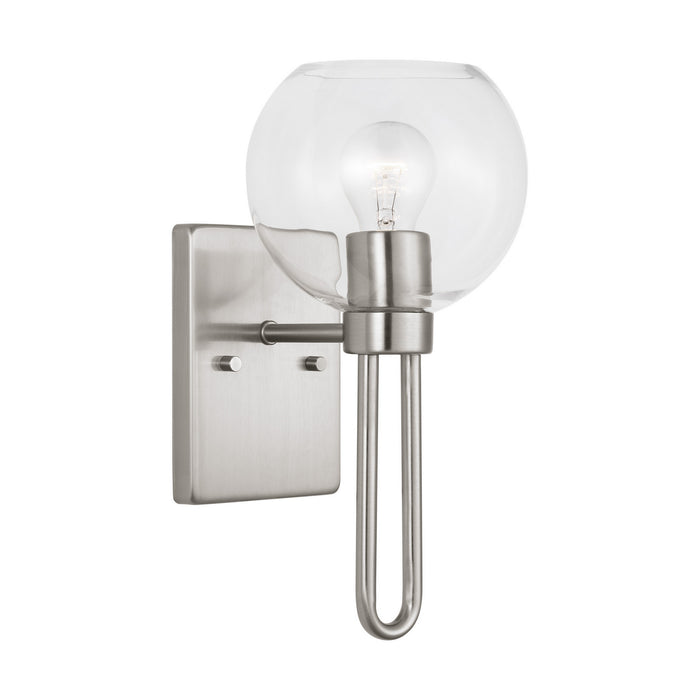 Visual Comfort Studio 4155701-962 One Light Bath Vanity, Brushed Nickel