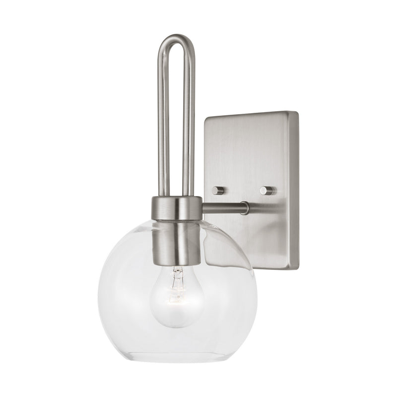 Visual Comfort Studio 4155701-962 One Light Bath Vanity, Brushed Nickel