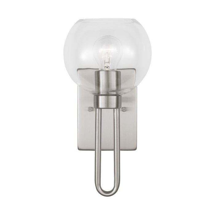 Visual Comfort Studio 4155701-962 One Light Bath Vanity, Brushed Nickel