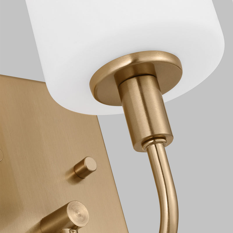 Visual Comfort Studio 4157101-848 One Light Bath Vanity, Satin Brass