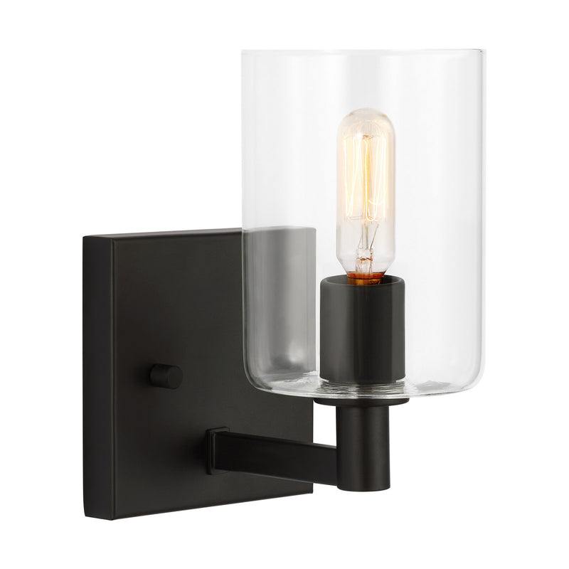 Visual Comfort Studio 4164201-112 One Light Bath Vanity, Midnight Black
