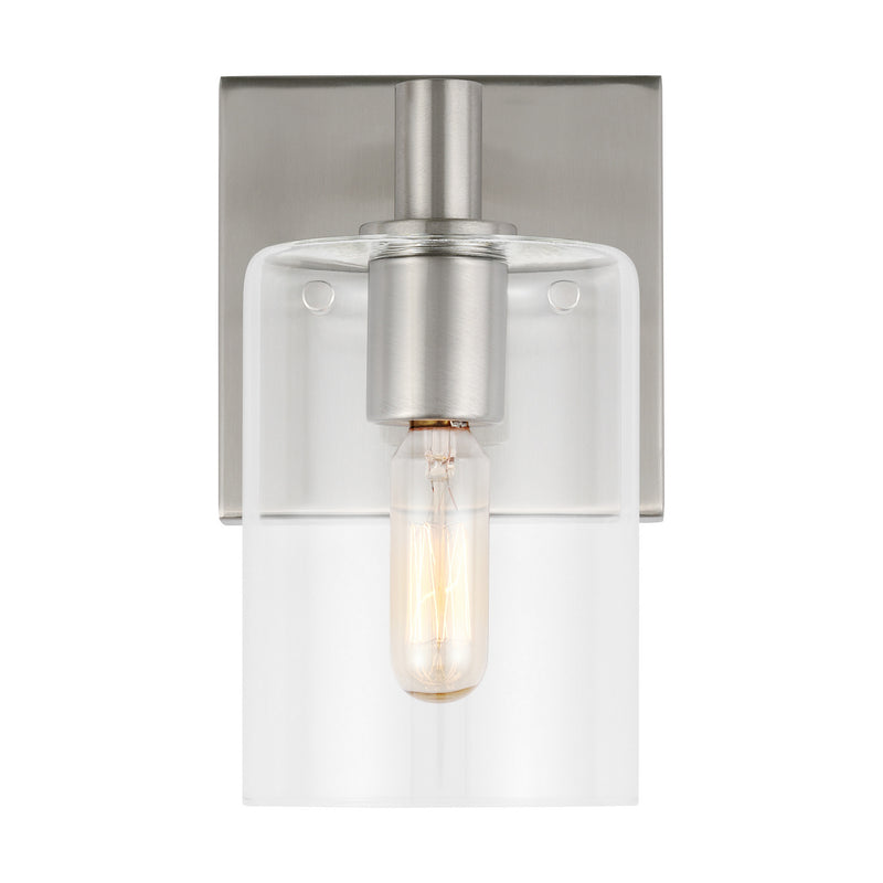 Visual Comfort Studio 4164201-962 One Light Bath Vanity, Brushed Nickel