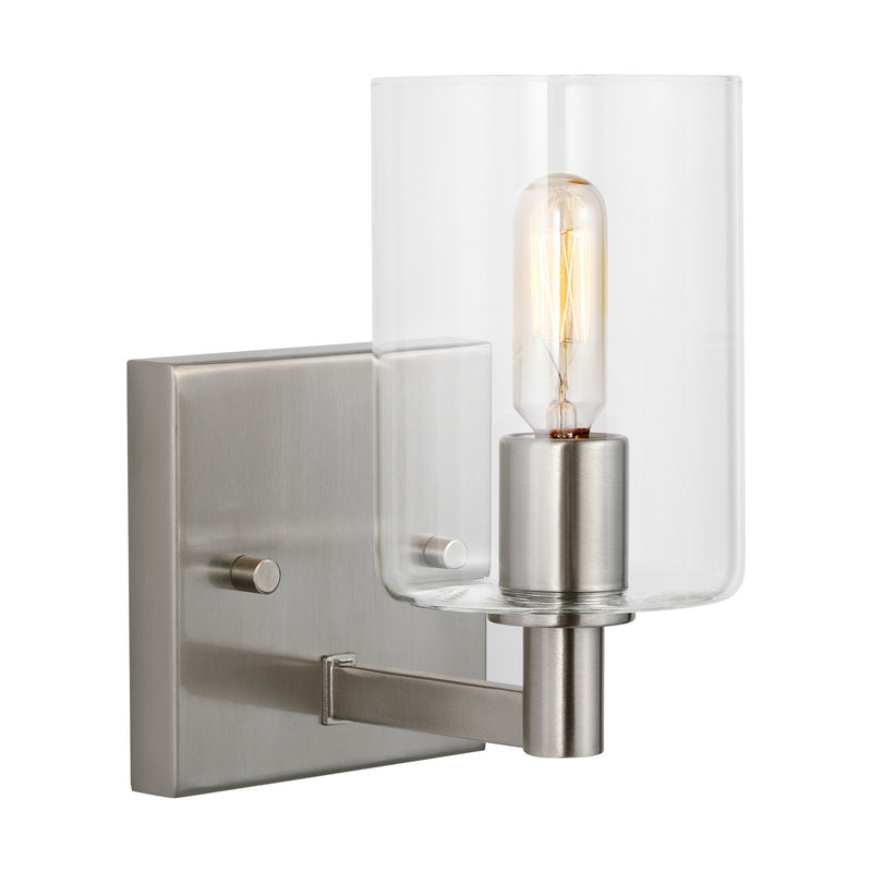 Visual Comfort Studio 4164201-962 One Light Bath Vanity, Brushed Nickel