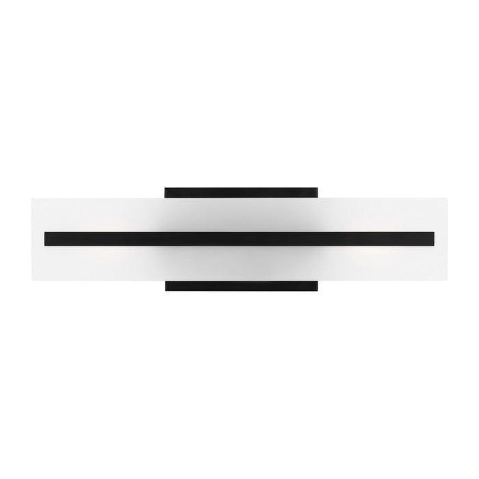 Visual Comfort Studio 4454302-112 Two Light Bath Vanity, Midnight Black