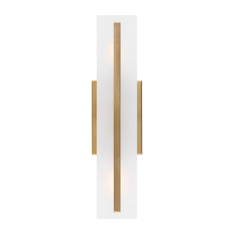 Visual Comfort Studio 4454302-848 Two Light Bath Vanity, Satin Brass