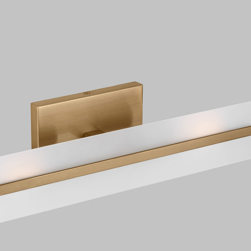 Visual Comfort Studio 4454302-848 Two Light Bath Vanity, Satin Brass