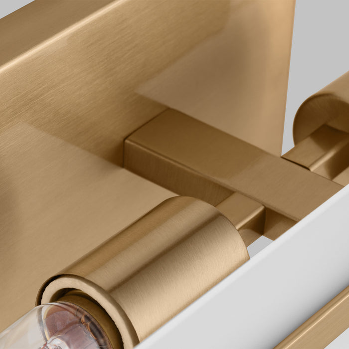 Visual Comfort Studio 4454302-848 Two Light Bath Vanity, Satin Brass