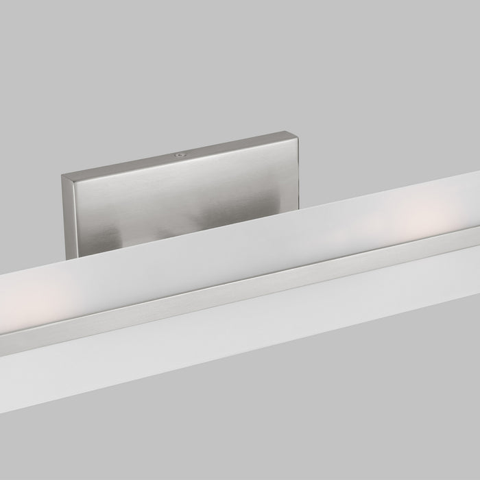 Visual Comfort Studio 4454302-962 Two Light Bath Vanity, Brushed Nickel