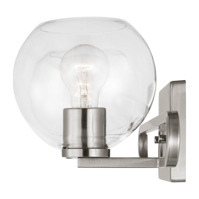 Visual Comfort Studio 4455702-962 Two Light Bath Vanity, Brushed Nickel