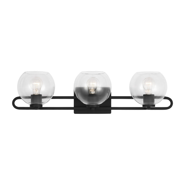 Visual Comfort Studio 4455703-112 Three Light Bath Vanity, Midnight Black