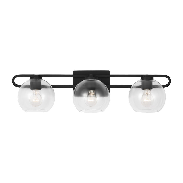 Visual Comfort Studio 4455703-112 Three Light Bath Vanity, Midnight Black