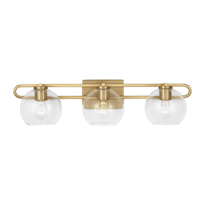 Visual Comfort Studio 4455703-848 Three Light Bath Vanity, Satin Brass