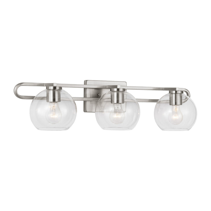 Visual Comfort Studio 4455703-962 Three Light Bath Vanity, Brushed Nickel