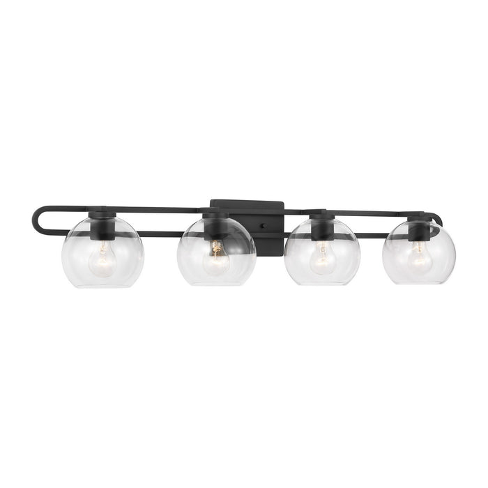 Visual Comfort Studio 4455704-112 Four Light Bath Vanity, Midnight Black