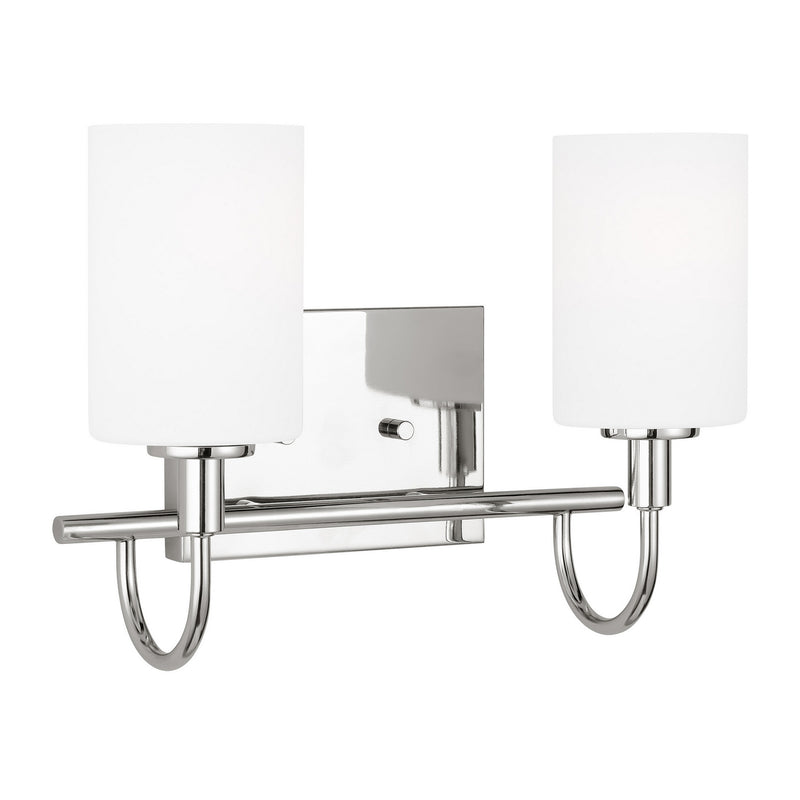 Visual Comfort Studio 4457102-05 Two Light Bath Vanity, Chrome