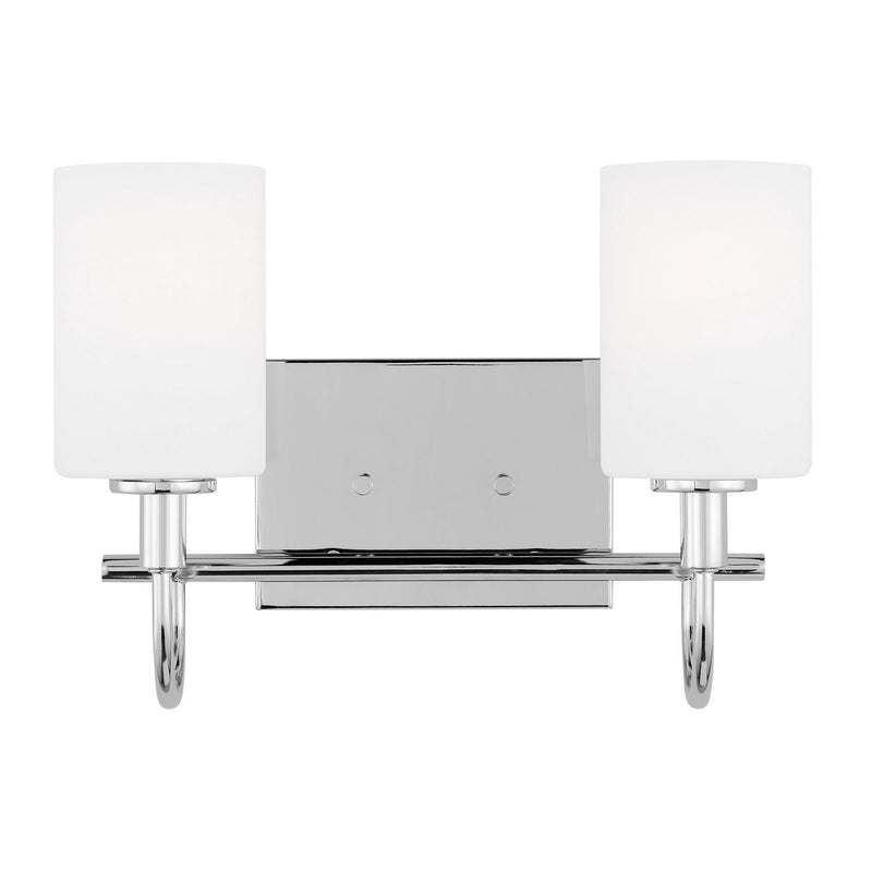 Visual Comfort Studio 4457102-05 Two Light Bath Vanity, Chrome