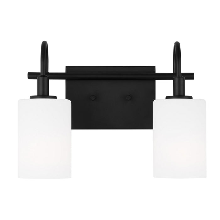 Visual Comfort Studio 4457102-112 Two Light Bath Vanity, Midnight Black