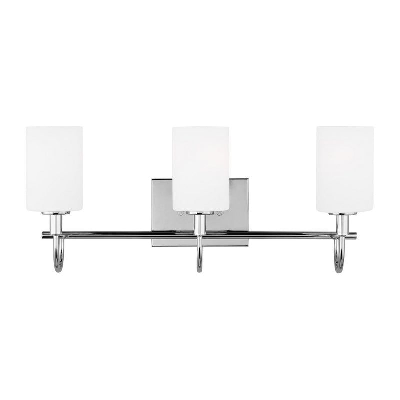 Visual Comfort Studio 4457103-05 Three Light Bath Vanity, Chrome