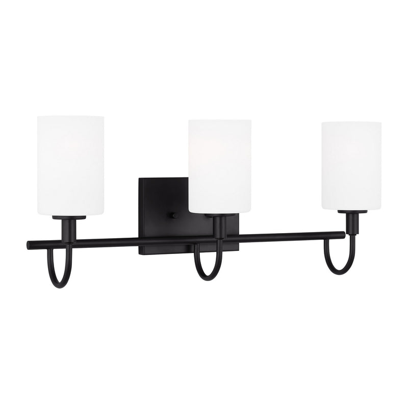 Visual Comfort Studio 4457103-112 Three Light Bath Vanity, Midnight Black