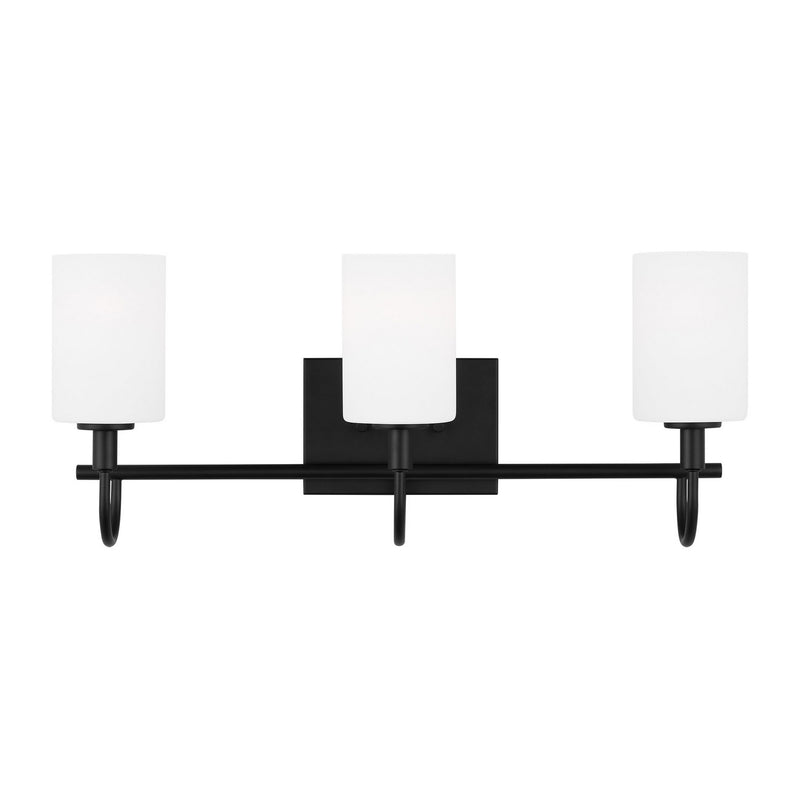 Visual Comfort Studio 4457103-112 Three Light Bath Vanity, Midnight Black