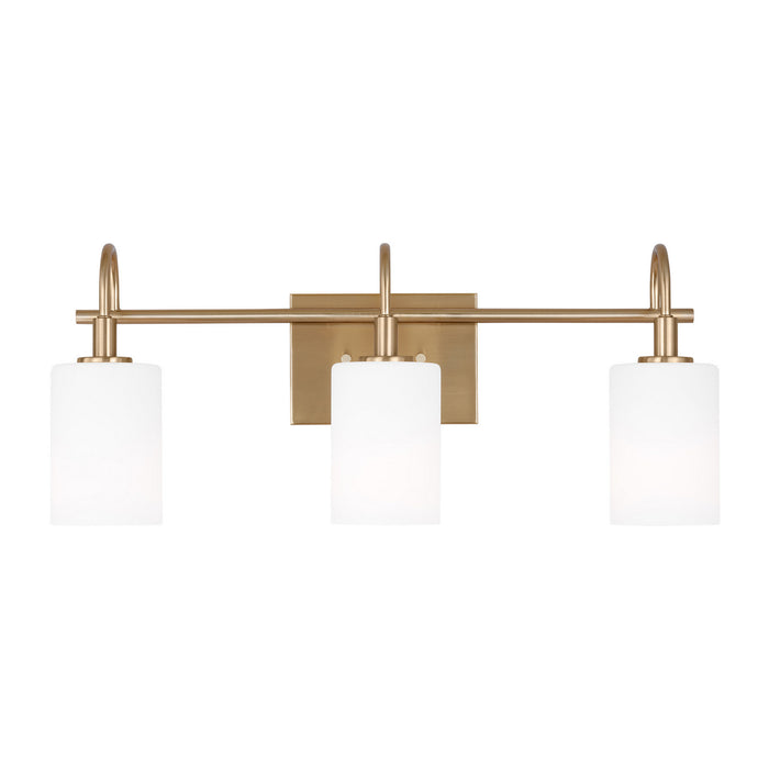 Visual Comfort Studio 4457103-848 Three Light Bath Vanity, Satin Brass