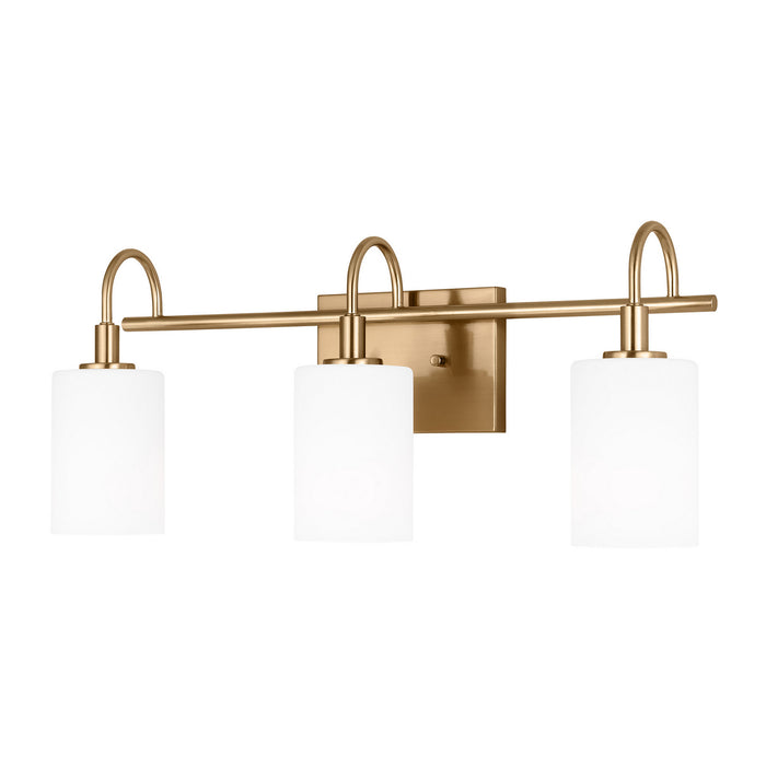 Visual Comfort Studio 4457103-848 Three Light Bath Vanity, Satin Brass