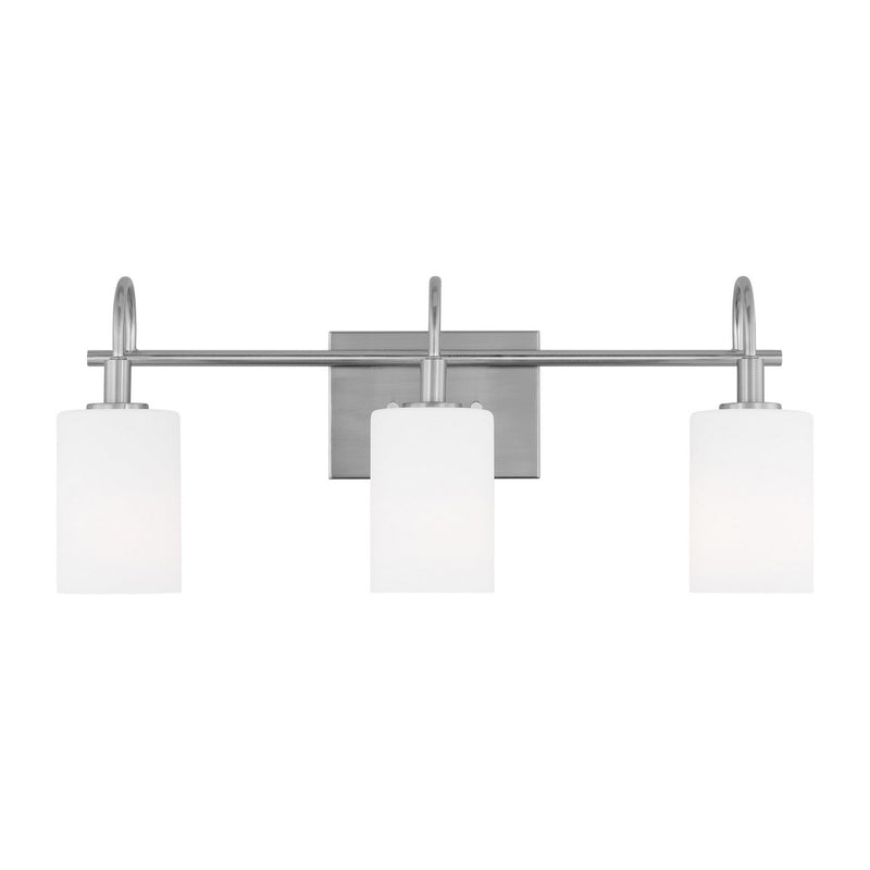Visual Comfort Studio 4457103-962 Three Light Bath Vanity, Brushed Nickel