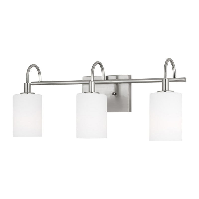Visual Comfort Studio 4457103-962 Three Light Bath Vanity, Brushed Nickel