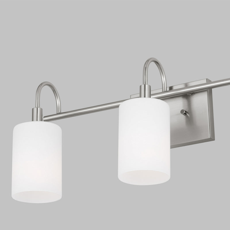 Visual Comfort Studio 4457103-962 Three Light Bath Vanity, Brushed Nickel