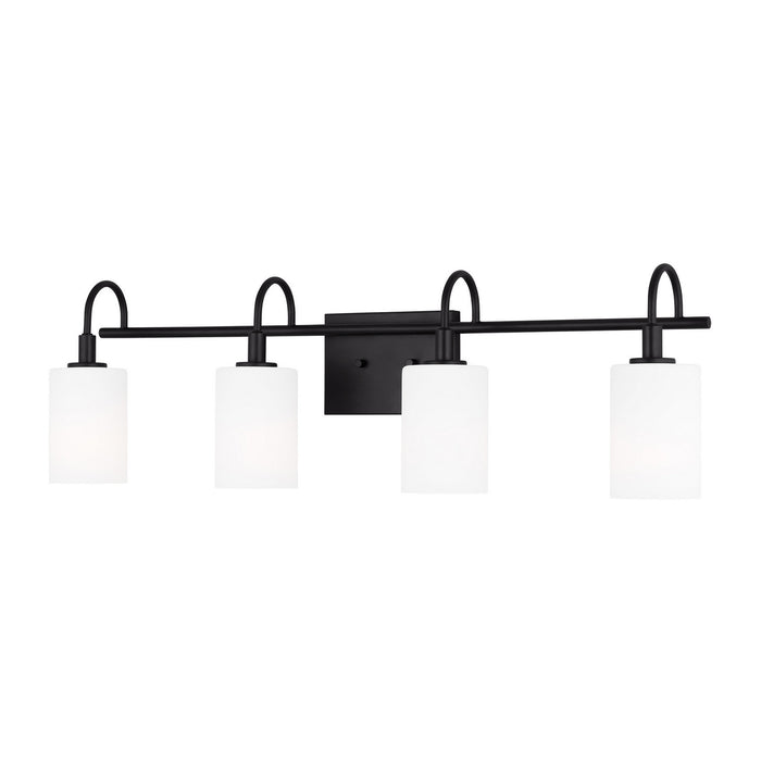 Visual Comfort Studio 4457104-112 Four Light Bath Vanity, Midnight Black