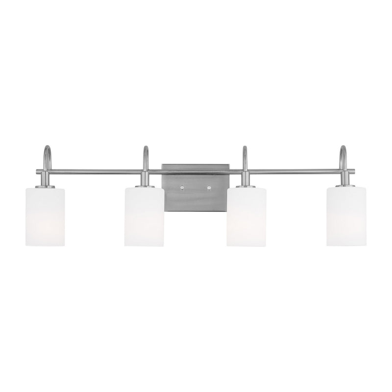 Visual Comfort Studio 4457104-962 Four Light Bath Vanity, Brushed Nickel