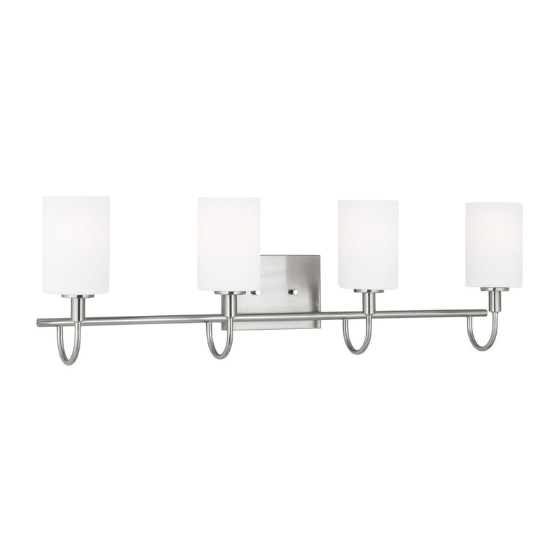 Visual Comfort Studio 4457104-962 Four Light Bath Vanity, Brushed Nickel