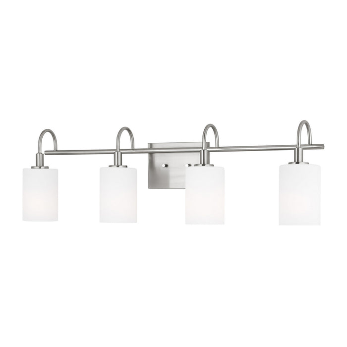 Visual Comfort Studio 4457104-962 Four Light Bath Vanity, Brushed Nickel