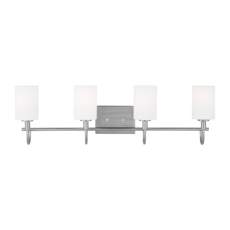 Visual Comfort Studio 4457104EN3-962 LED Bath Wall Sconce, Brushed Nickel