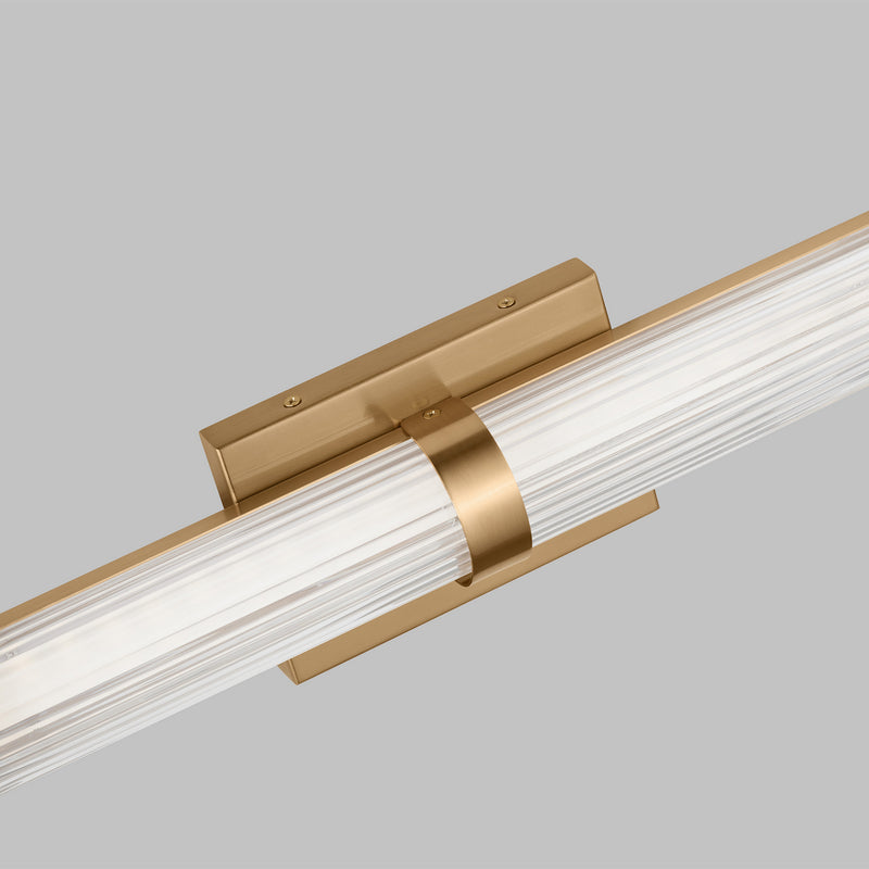 Visual Comfort Studio 4459293S-848 LED Bath Wall Sconce, Satin Brass
