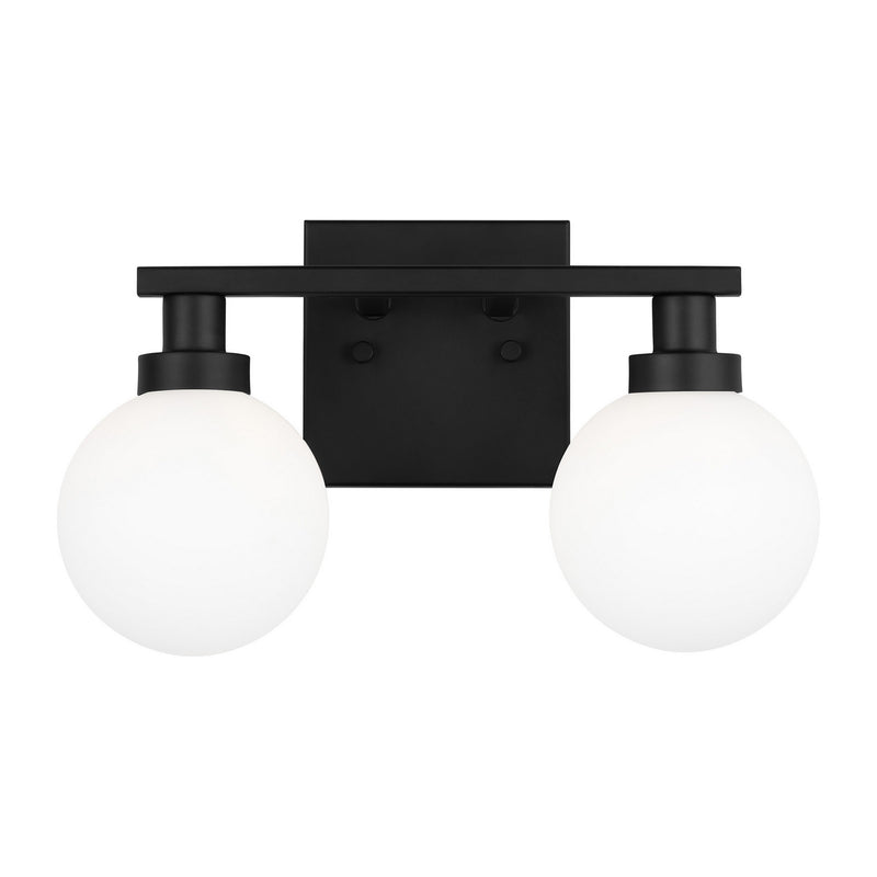 Visual Comfort Studio 4461602-112 Two Light Bath Vanity, Midnight Black