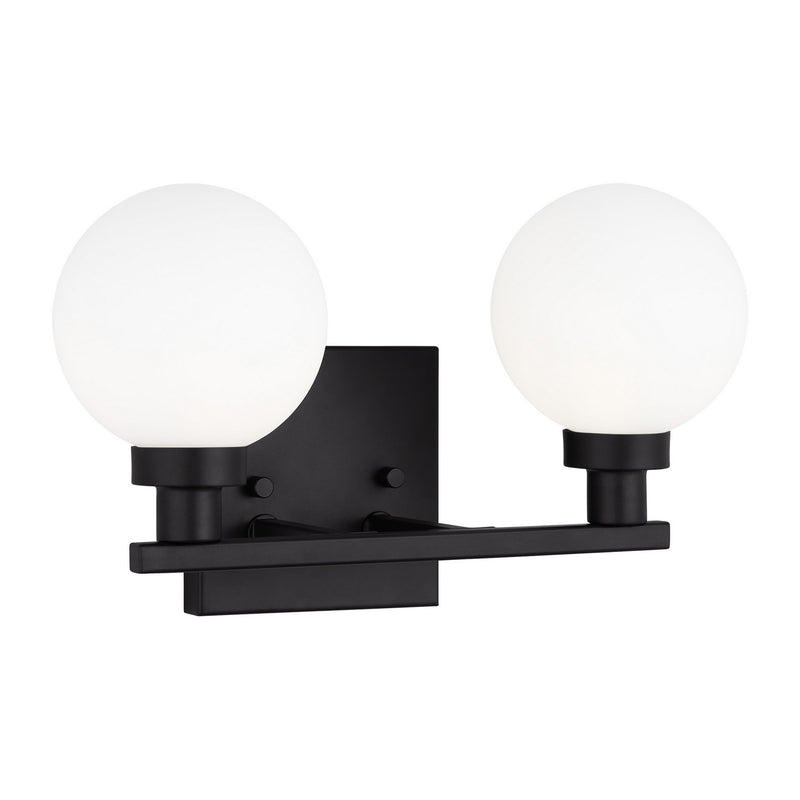 Visual Comfort Studio 4461602-112 Two Light Bath Vanity, Midnight Black
