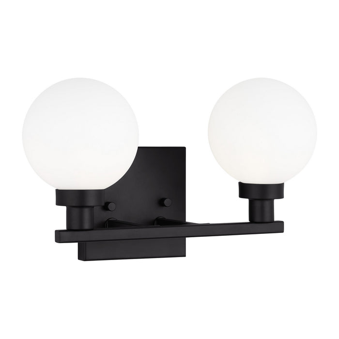 Visual Comfort Studio 4461602-112 Two Light Bath Vanity, Midnight Black
